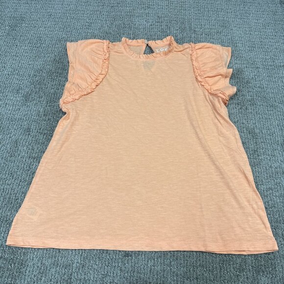 Loft Blouse Orange Cap Sleeve Women’s Size Small - Picture 1 of 11